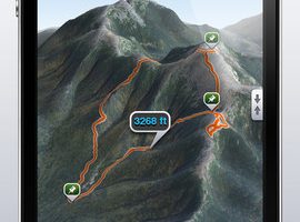 mapas 3D de trilhas pro iPhone